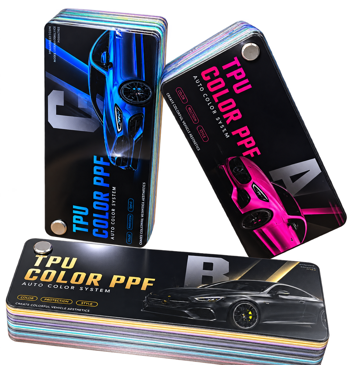 TPU color paint protection film sample book